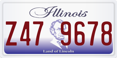 IL license plate Z479678