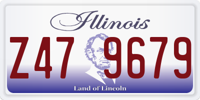 IL license plate Z479679