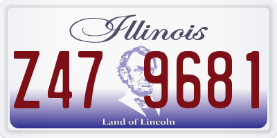 IL license plate Z479681