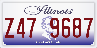 IL license plate Z479687