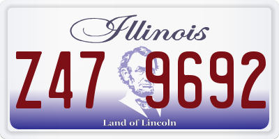 IL license plate Z479692