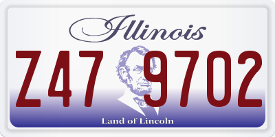IL license plate Z479702
