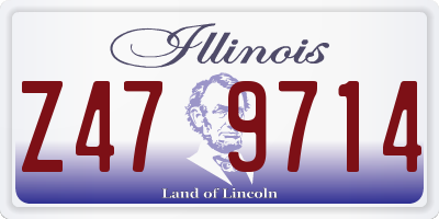 IL license plate Z479714