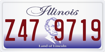 IL license plate Z479719