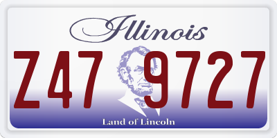 IL license plate Z479727