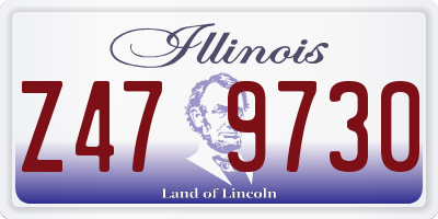 IL license plate Z479730