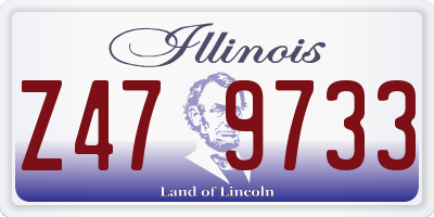 IL license plate Z479733