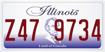 IL license plate Z479734