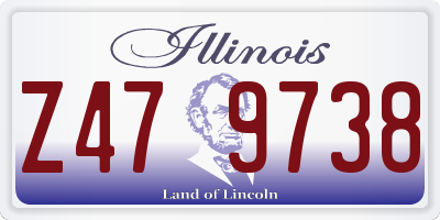 IL license plate Z479738