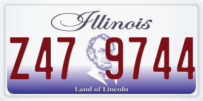 IL license plate Z479744