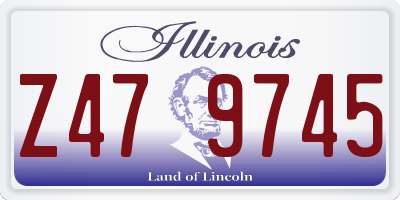 IL license plate Z479745