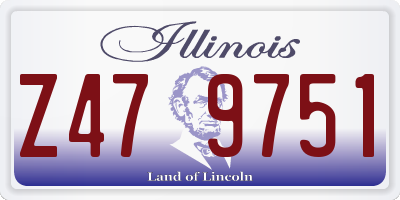 IL license plate Z479751