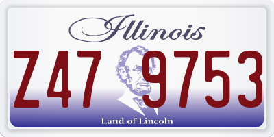 IL license plate Z479753