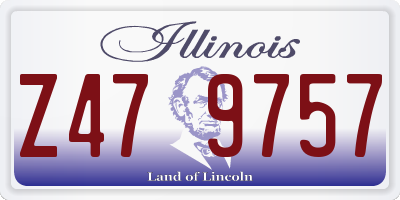 IL license plate Z479757
