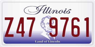 IL license plate Z479761