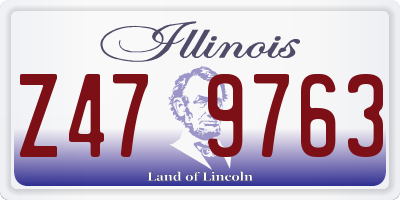IL license plate Z479763