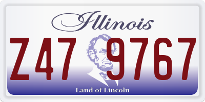 IL license plate Z479767