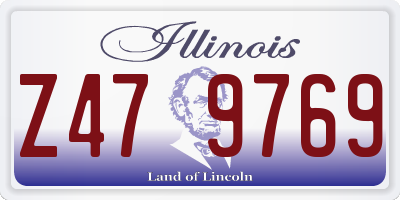 IL license plate Z479769