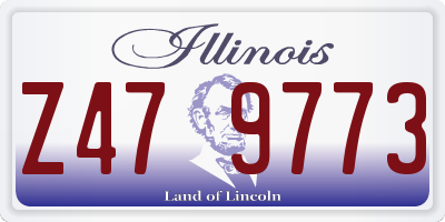 IL license plate Z479773