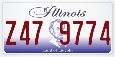 IL license plate Z479774