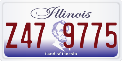 IL license plate Z479775