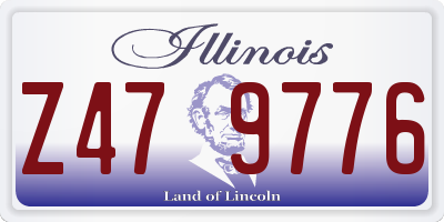 IL license plate Z479776