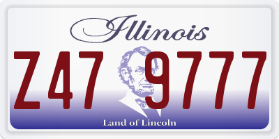 IL license plate Z479777