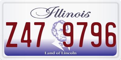IL license plate Z479796
