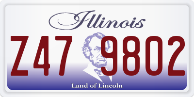 IL license plate Z479802