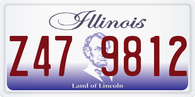 IL license plate Z479812