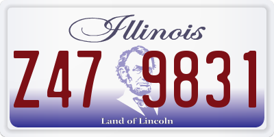 IL license plate Z479831