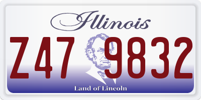 IL license plate Z479832