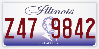 IL license plate Z479842