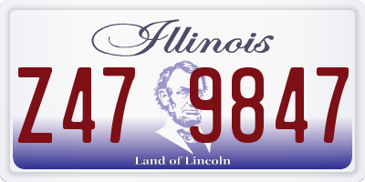 IL license plate Z479847