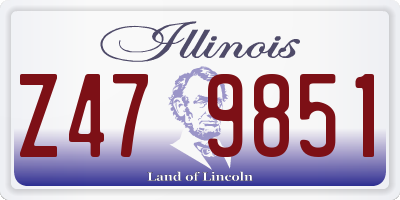 IL license plate Z479851