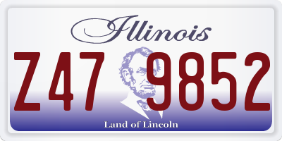IL license plate Z479852
