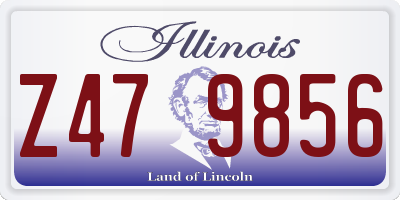 IL license plate Z479856