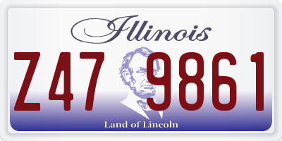 IL license plate Z479861
