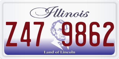 IL license plate Z479862