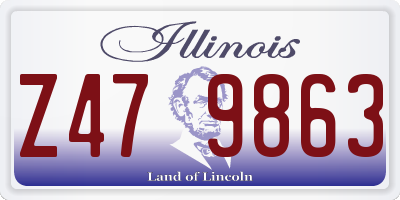 IL license plate Z479863