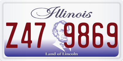 IL license plate Z479869
