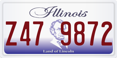 IL license plate Z479872