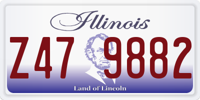 IL license plate Z479882