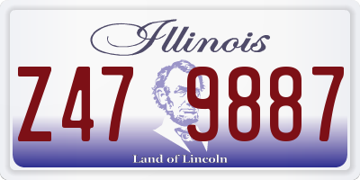 IL license plate Z479887