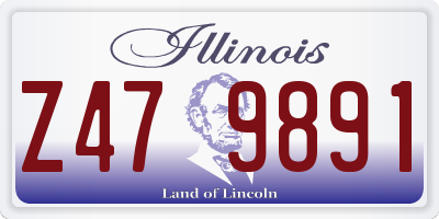 IL license plate Z479891