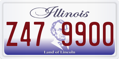 IL license plate Z479900