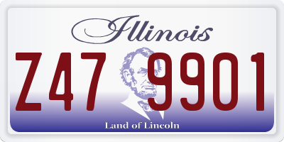 IL license plate Z479901