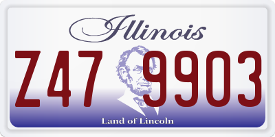 IL license plate Z479903