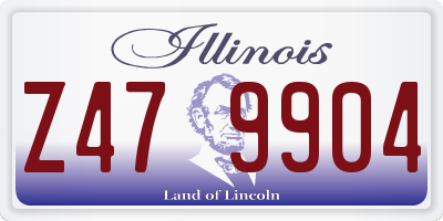 IL license plate Z479904