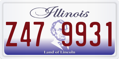 IL license plate Z479931